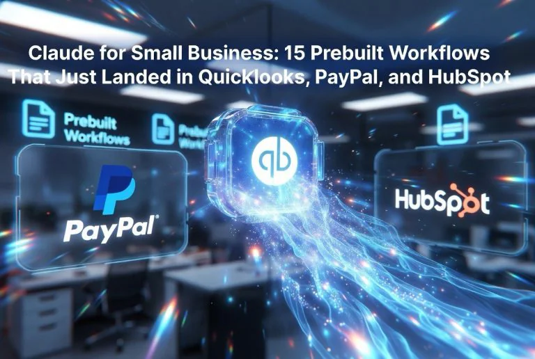 Claude for Small Business: 15 Prebuilt Workflows That Just Landed in QuickBooks, PayPal, and HubSpot