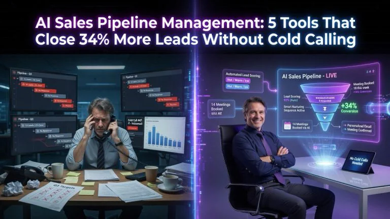 AI Sales Pipeline Management: 5 Tools That Close 34% More Leads Without Cold Calling