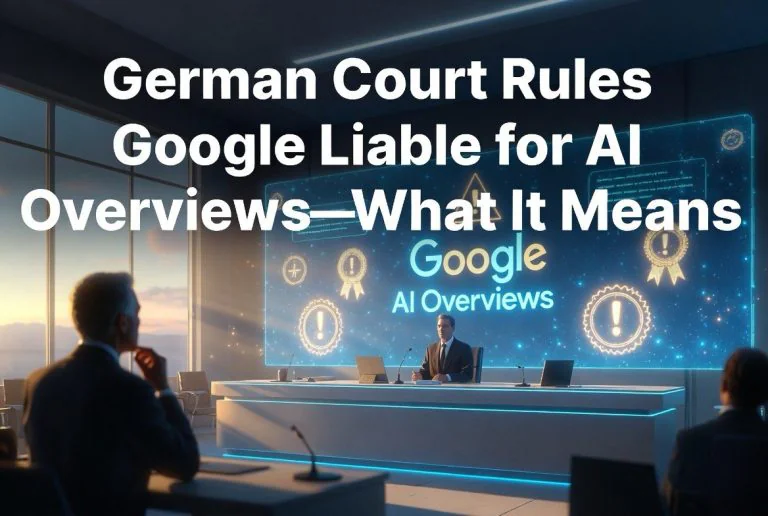 German Court Rules Google Liable for AI Overviews — What It Means