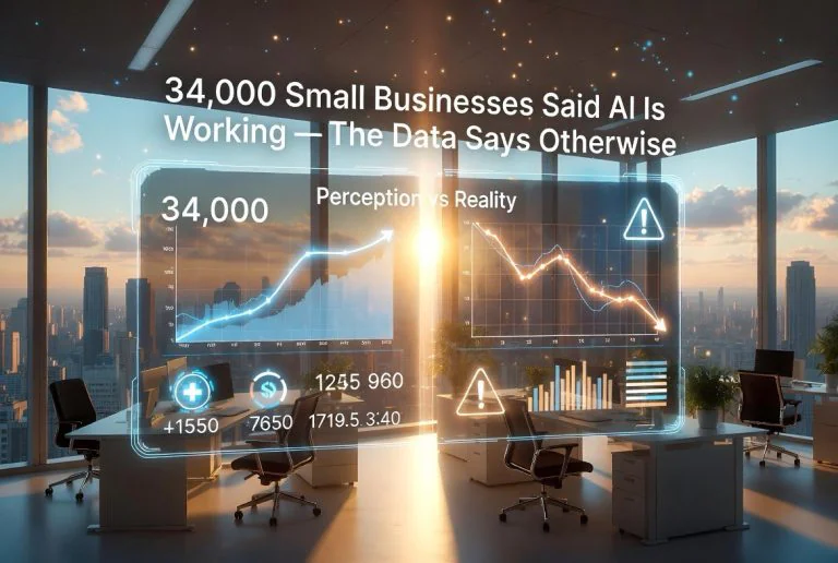 34,000 Small Businesses Said AI Is Working — The Data Says Otherwise