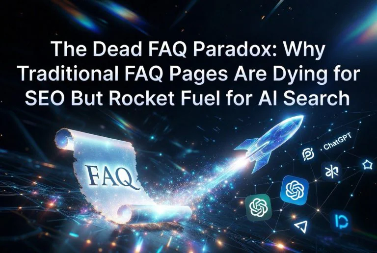 The “Dead FAQ” Paradox: Why Traditional FAQ Pages Are Dying for SEO but Rocket Fuel for AI Search