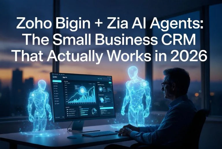 Zoho Bigin Zia AI Agents: No-Code CRM for US Small Business
