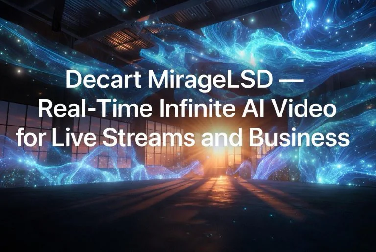 Decart MirageLSD: Real-Time Infinite AI Video for Live Streams and Business