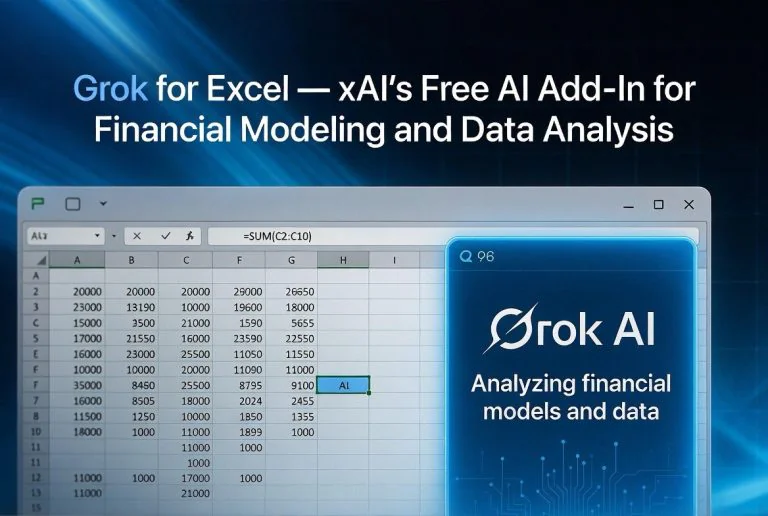 Grok for Excel — xAI’s Free AI Add-In for Financial Modeling and Data Analysis