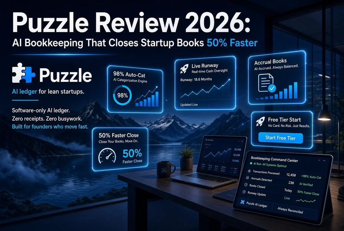 Puzzle AI bookkeeping dashboard