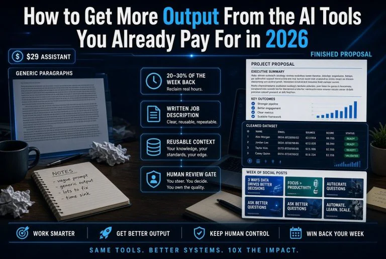 How to Get More Output From the AI Tools You Already Pay For in 2026