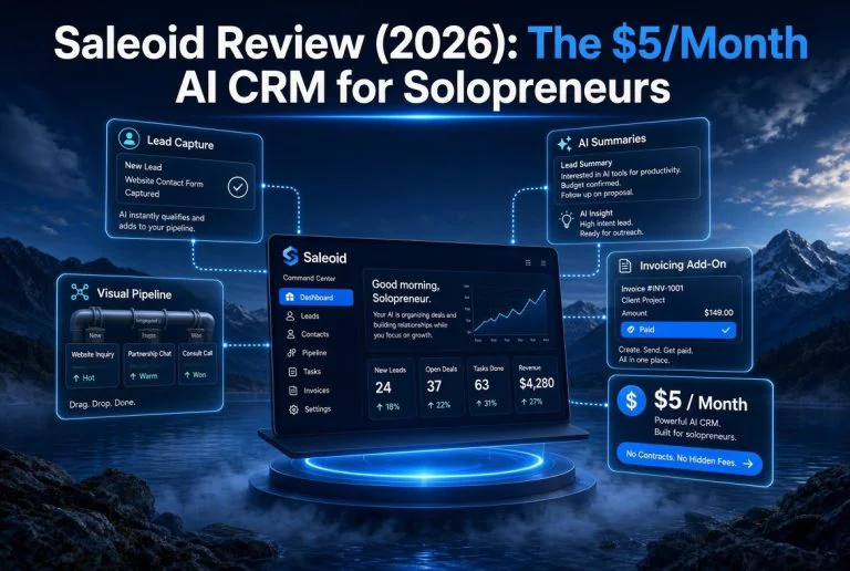 Saleoid Review (2026): The $5/Month AI CRM for Solopreneurs