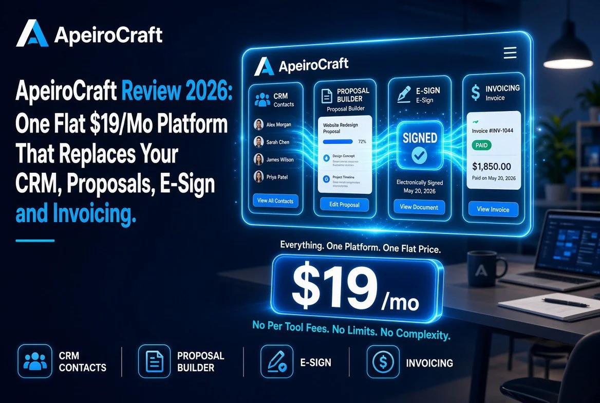 ApeiroCraft Review 2026 - Flat 19 dollar per month freelancer platform