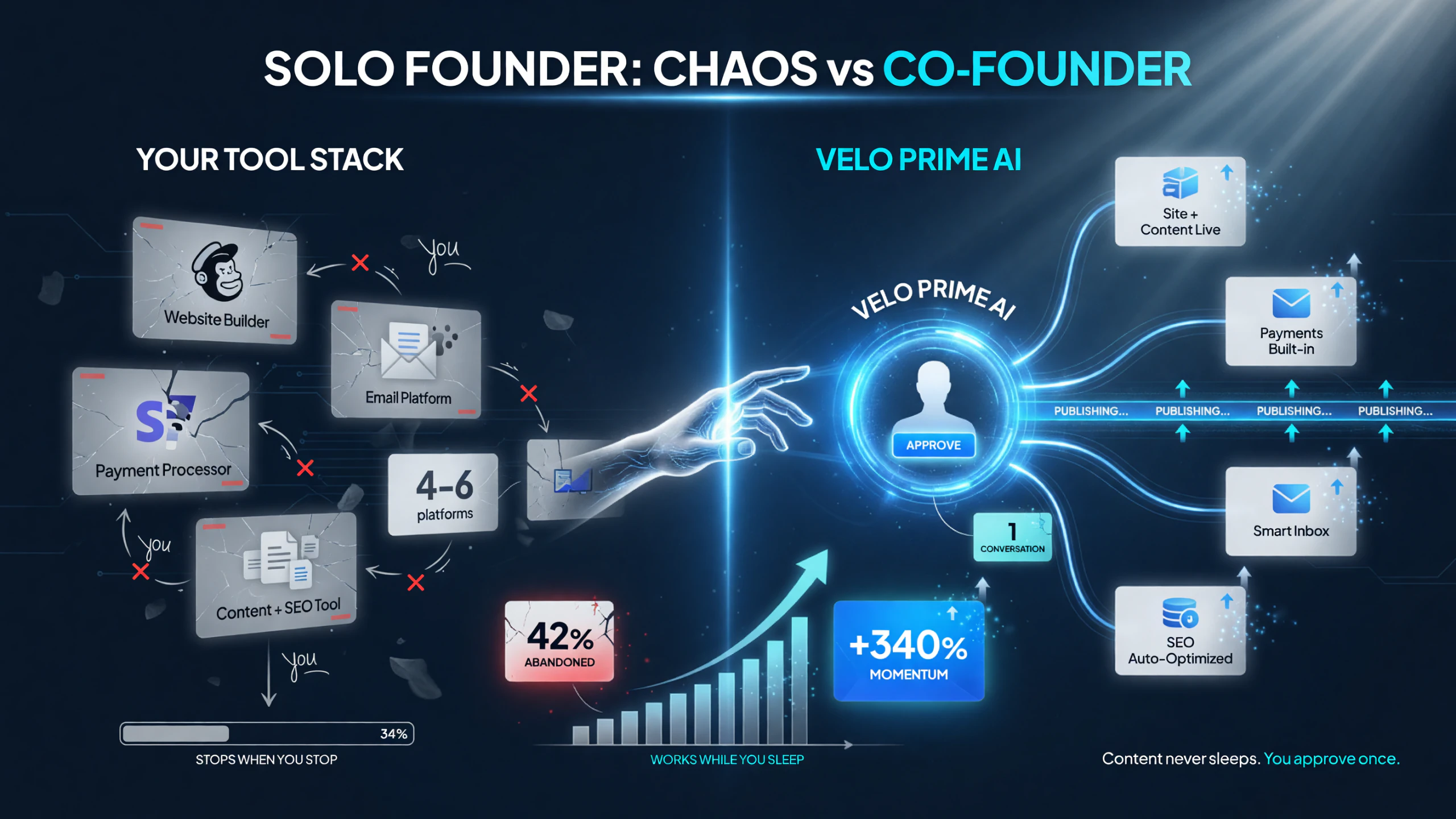 Velo Prime vs building your own tool stack for a solo founder