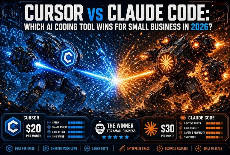 Cursor vs Claude Code comparison infographic 2026