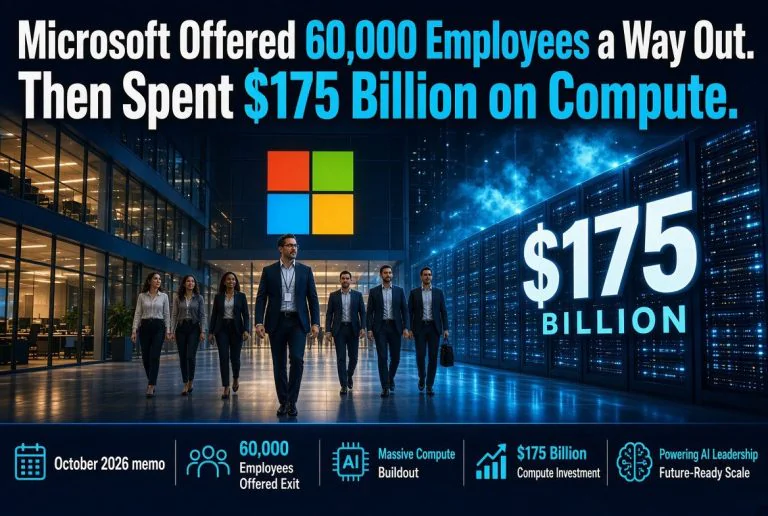 Microsoft Offered 60,000 Employees a Way Out. Then Spent $175 Billion on Compute.