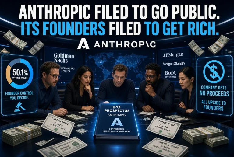Anthropic Filed to Go Public. Its Founders Filed to Get Rich.